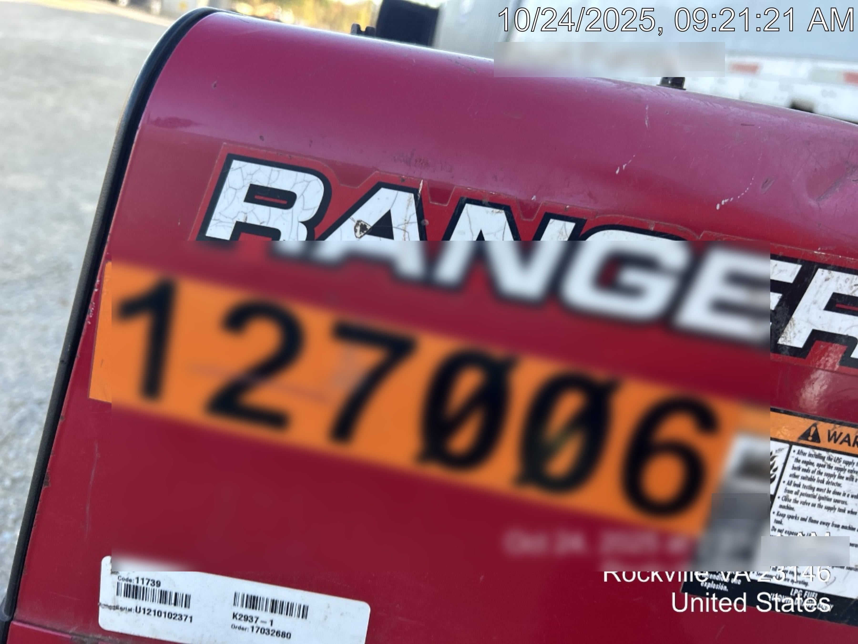 2021 Lincoln Electric Ranger 305 LPG K3430-1, Ranger 305 LPG, Undercarriage, Tank Holder & Strap, 10kw AC Gen, 25hp Kohler LPG Eng