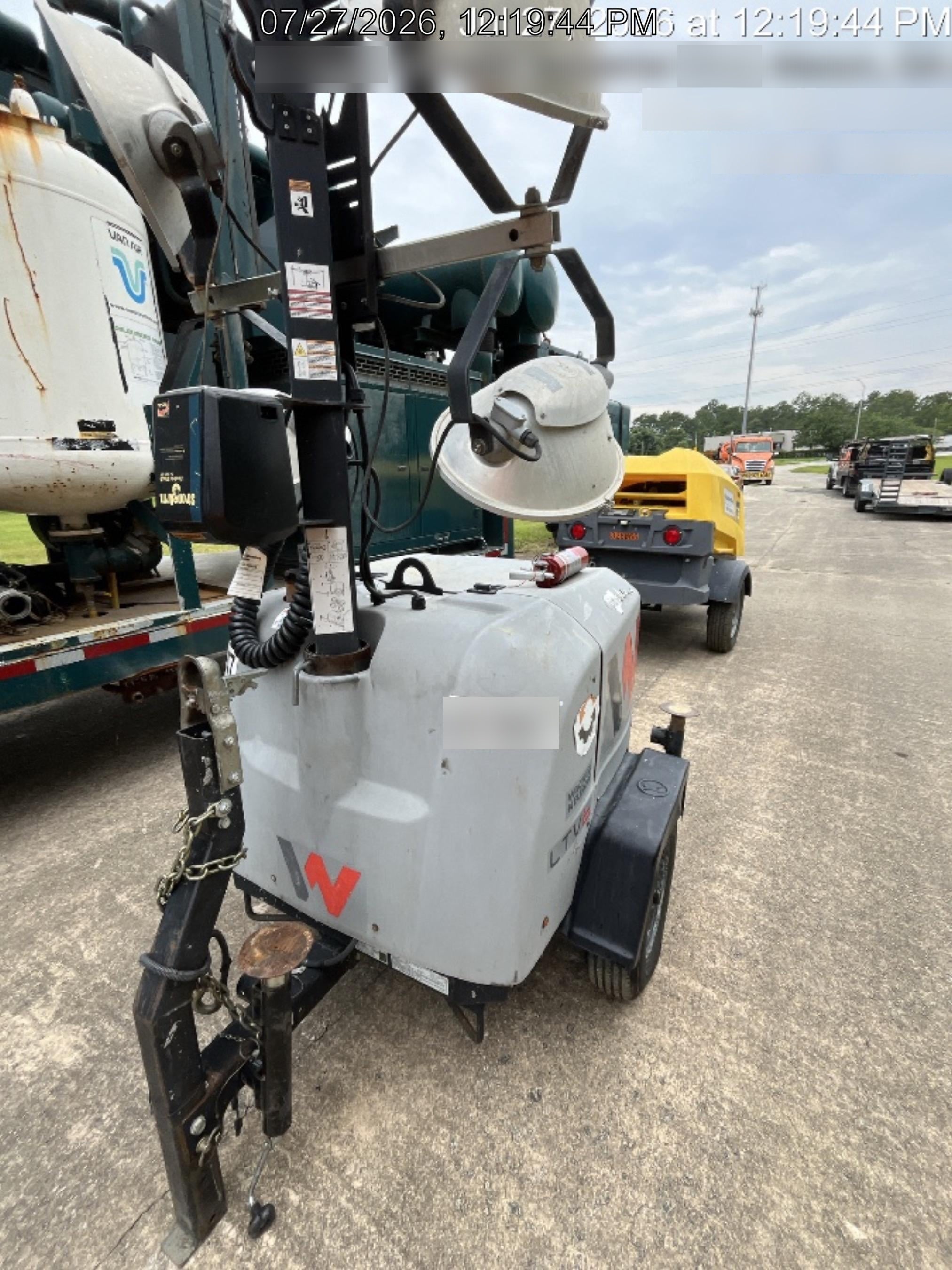 Wacker Neuson LTV6K-MH Power mast, 1100W MH, Fuel Sensors, Wiring Harness