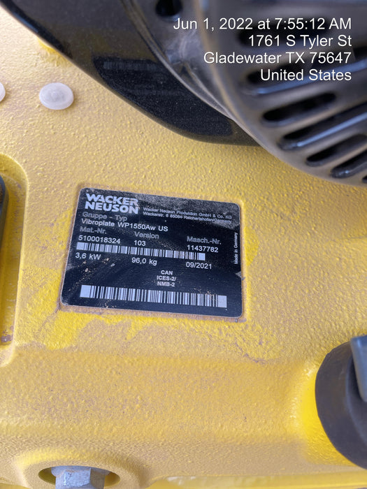 2022 WACKER NEUSON WP1550AW