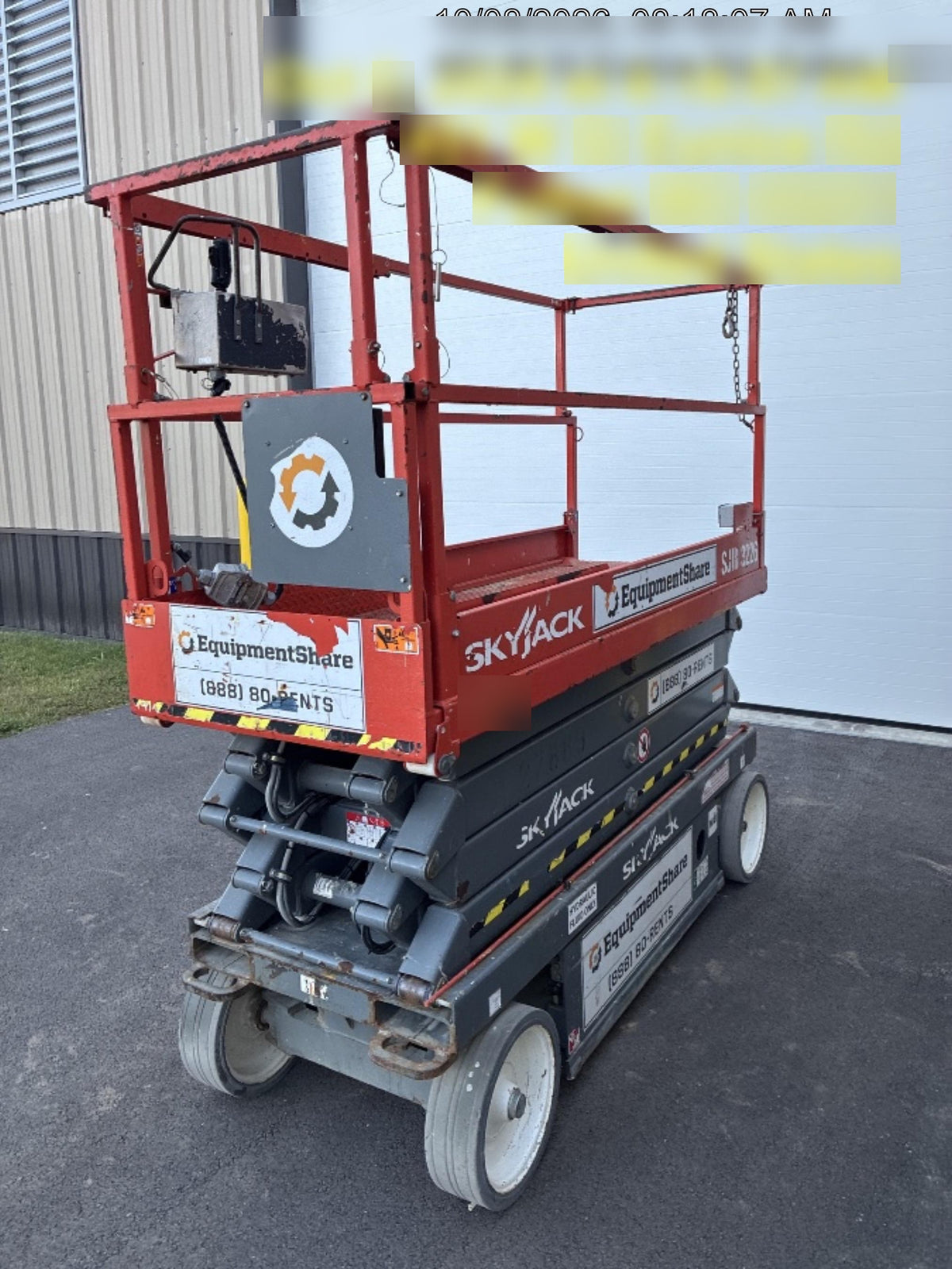 2019 Skyjack SJIII-3226 Standard Options