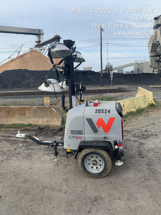 2018 Wacker Neuson LTV6L-MH Wacker Neuson LTV6L Mobile Light Tower w/Fuel Level Sensor Installed