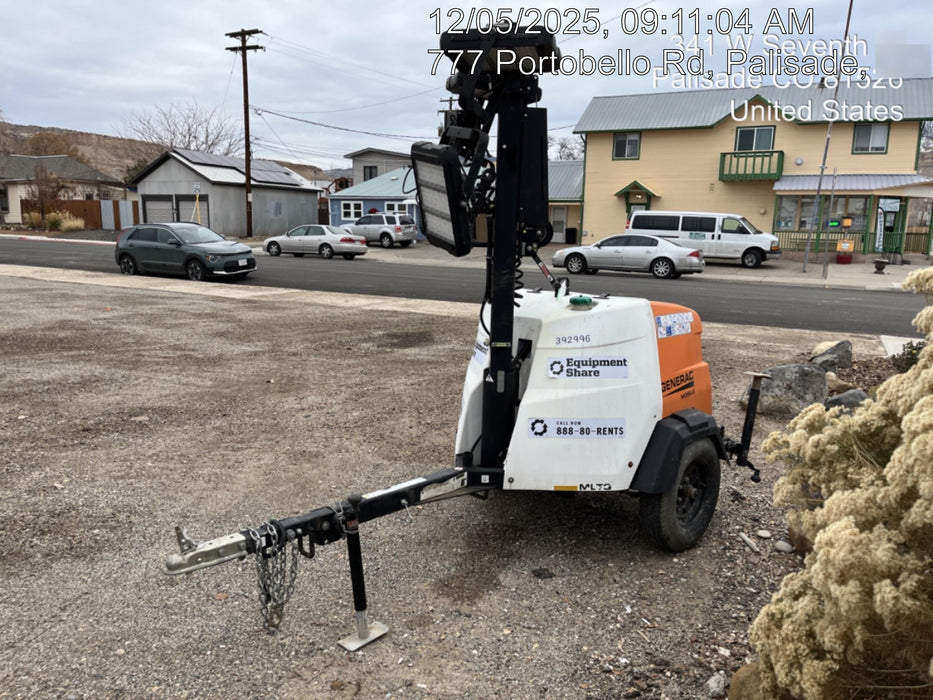 2024 Generac MLT2 Diesel, Flex Switch 120V Input, Powerzone Controller, 
(4) 320W LED Lights, 4kW Generator, 39.9 Gal Fuel Tank, 2" Ball, T3