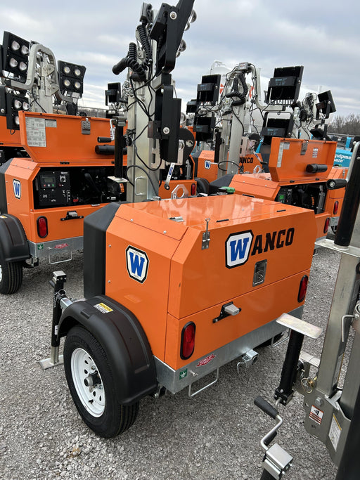2025 Wanco WLTT-4MM4K Diesel, Mitsubishi L2E, 9.0HP @1800 rpm, Deep Sea Controller, Shore Power Plug, Auto Start, (4) 350W LED Floodlights, 4kW Generator, 60 Gal Fuel Tank, 2" Ball, T3