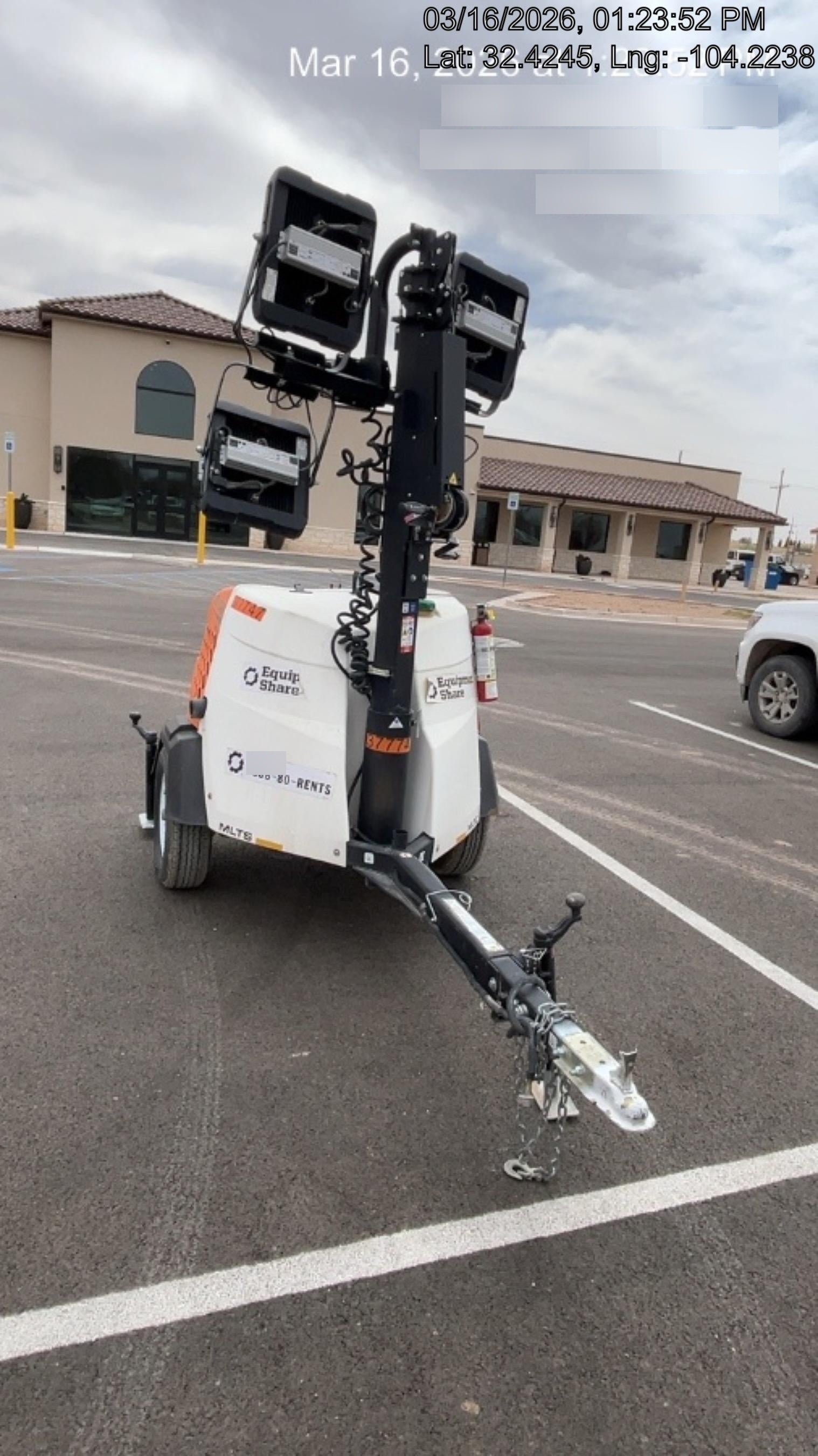 2023 Generac MLT2 Diesel, Flex Switch 120V Input, Powerzone Controller, 
(4) 320W LED Lights, 4kW Generator, 39.9 Gal Fuel Tank, 2" Ball, T3