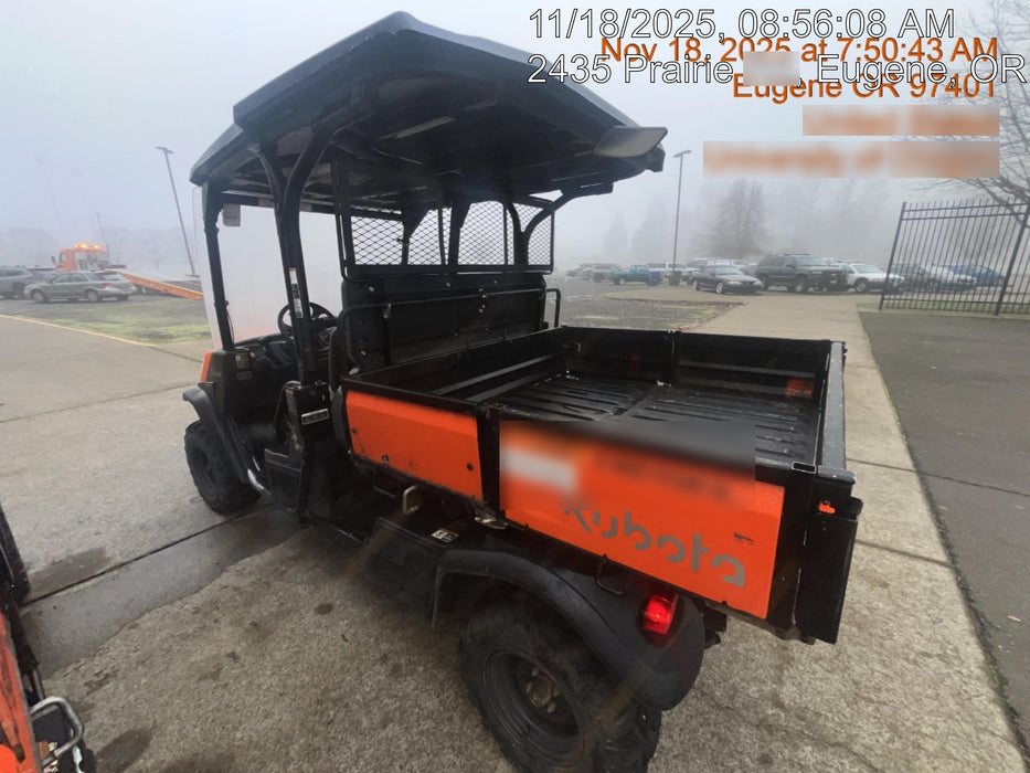 2022 Kubota RTV-X1140W-H Plastic Canopy, Windshield Acrylic Clear, LED Strobe Light, Wire Harness Kit, Back up Alarm