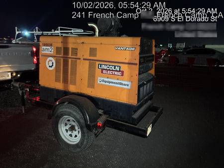 2021 Lincoln Electric Vantage 549X Ready Pak 3, ORANGE (includes trailer, cable rack, fender light kit)