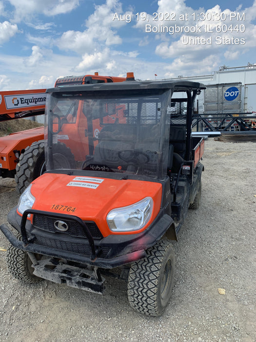 2022 Kubota RTV-X1140W-H Plastic Canopy, Windshield Acrylic Clear, LED Strobe Light, Wire Harness Kit, Back up Alarm