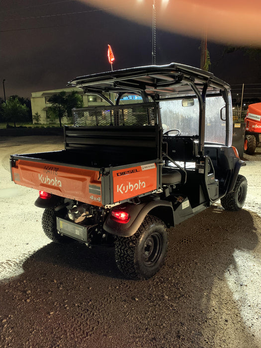 2021 Kubota RTV-X1140W-H Plastic Canopy, Windshield Acrylic Clear, LED Strobe Light, Wire Harness Kit, Back up Alarm