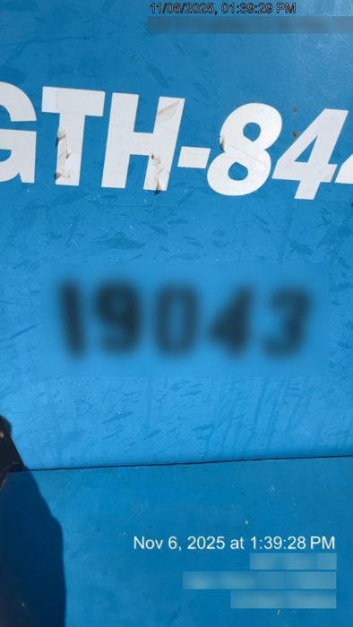 2018 Genie GTH-844 Genie GTH-844 w/Enclosed Cab w/HVAC, Work Lights, Solid Tires, Beacon, 60" Carriage and Forks