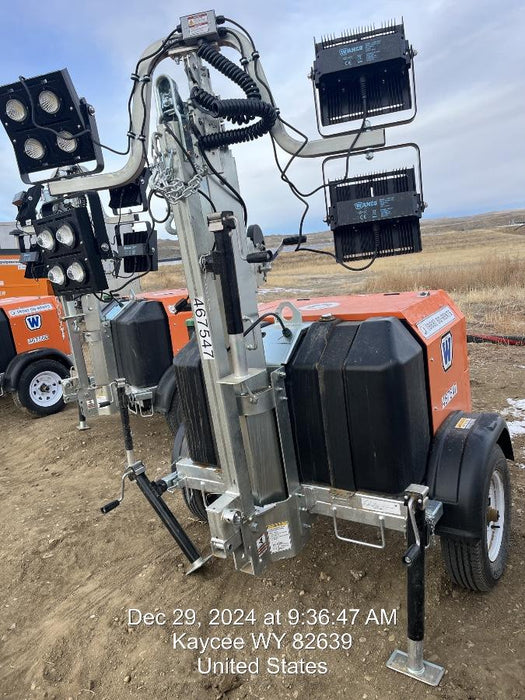 2024 Wanco WLTT-4MM4K Diesel, Deep Sea Controller, Shore Power Plug, Auto Start, (4) 350W LED Floodlights, 4kW Generator, 60 Gal Fuel Tank, 2" Ball, T3