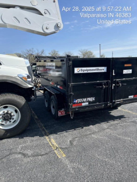 2024 TEXAS PRIDE TRAILERS 14'L x 7'W 5 Cu Yd Trunnion Hydraulic Dump