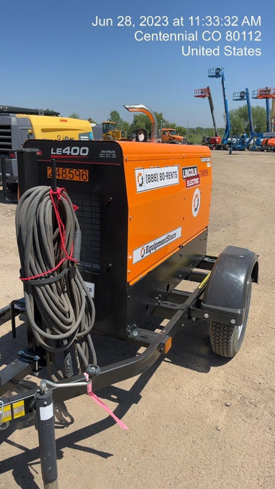 2022 Lincoln Electric LE400 Kubota V1505, Trlr, Cable Rack, Light Kit, ES Decals, T3