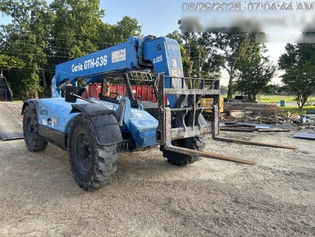 2018 Genie GTH-636 Genie GTH-636 w/Open ROPS, Solid Tires, Work Light/Beacon, 48" Carriage and Forks