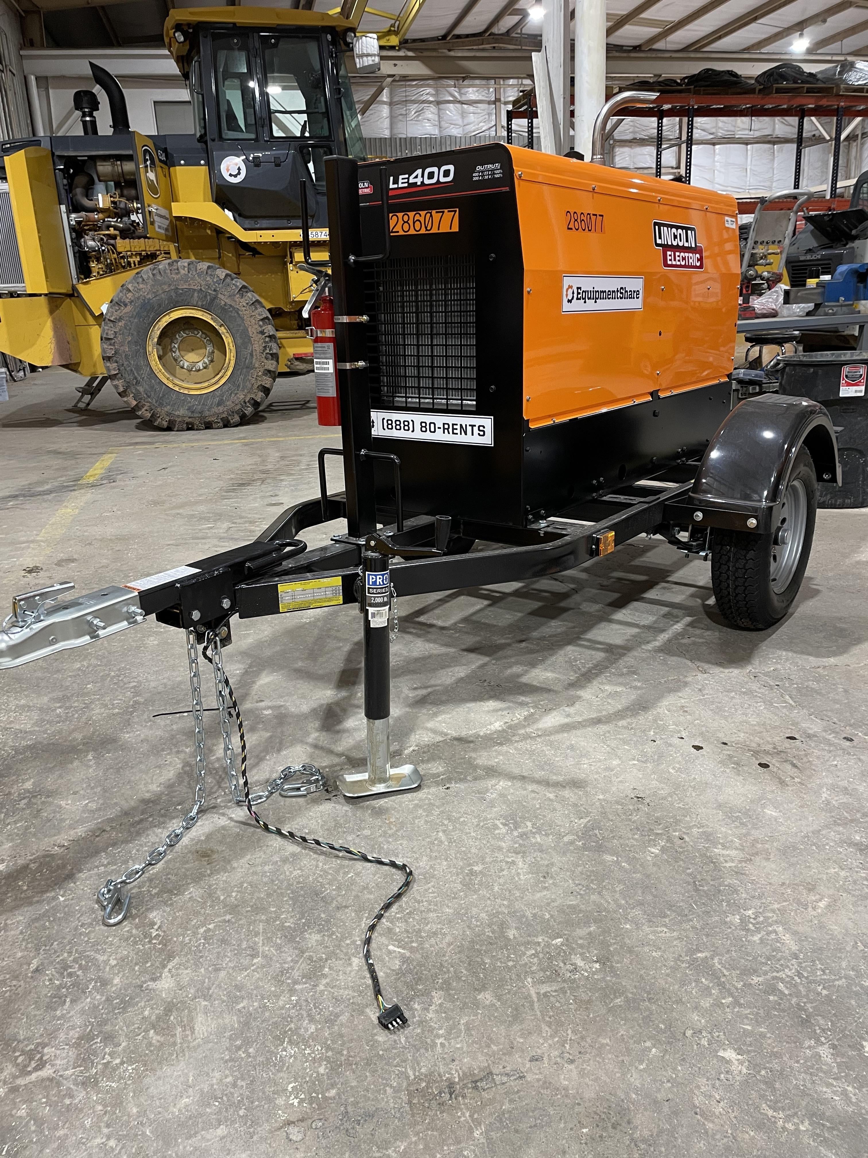 2022 Lincoln Electric LE400 Kubota V1505, Trlr, Cable Rack, Light Kit, ES Decals, T3