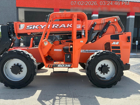 2019 Skytrak 6036 Canopy, Solid Tires, LED Work Lights, Beacon w/72" Carriage, 48" Pallet Forks