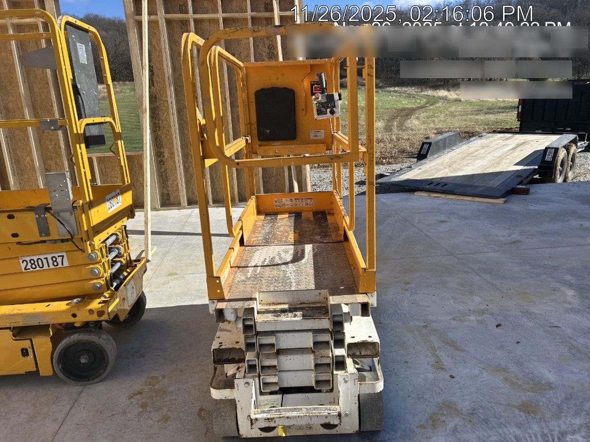 Custom Equipment HB-1430 Hy-Brid Scissor Lift
Platform capacity up to 670 lbs
Working height up to 20 ft
Weighs under 1,700 lbs
Non-marking wheels