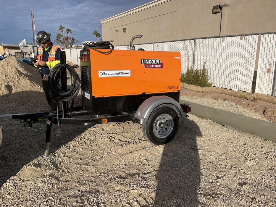 2022 Lincoln Electric LE400 Kubota V1505, Trlr, Cable Rack, Light Kit, ES Decals, T3