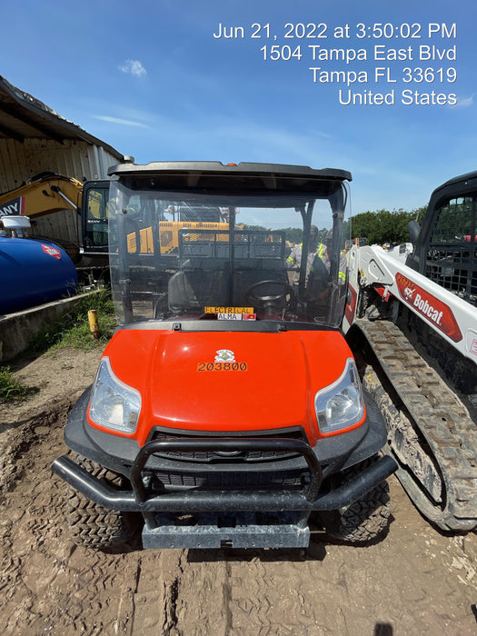 2022 Kubota RTV-X1140W-H Plastic Canopy, Windshield Acrylic Clear, LED Strobe Light, Wire Harness Kit, Back up Alarm