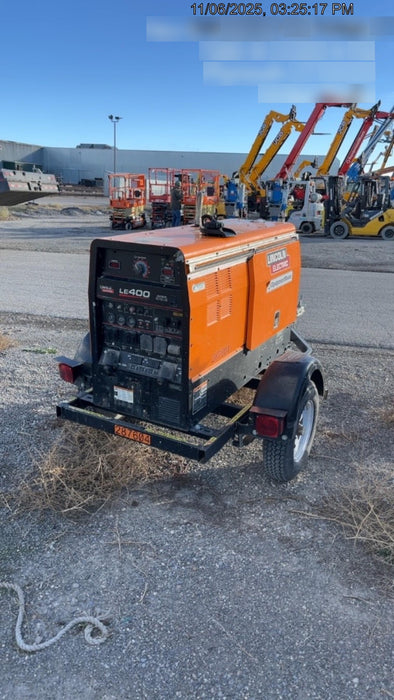 2023 Lincoln Electric LE400 Kubota V1505, Trlr, Cable Rack, Light Kit, ES Decals, T3