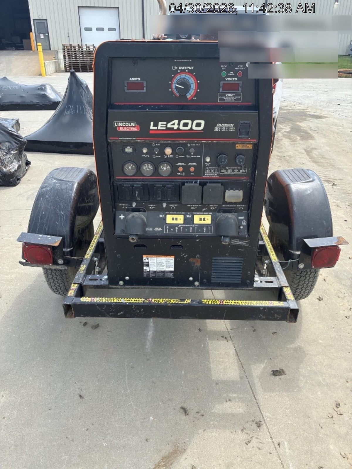 2022 Lincoln Electric LE400 Kubota V1505, Trlr, Cable Rack, Light Kit, ES Decals, T3