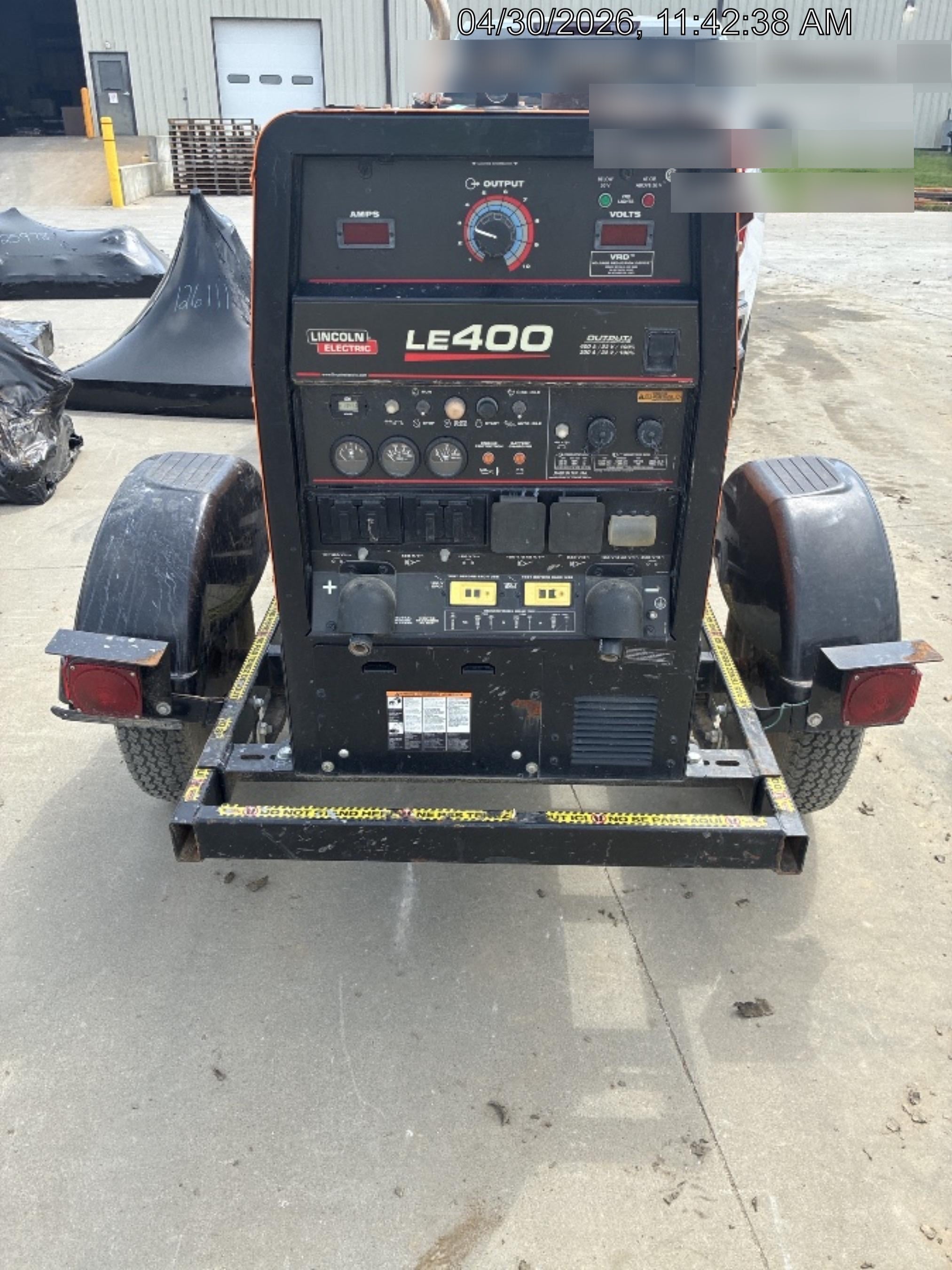 2022 Lincoln Electric LE400 Kubota V1505, Trlr, Cable Rack, Light Kit, ES Decals, T3