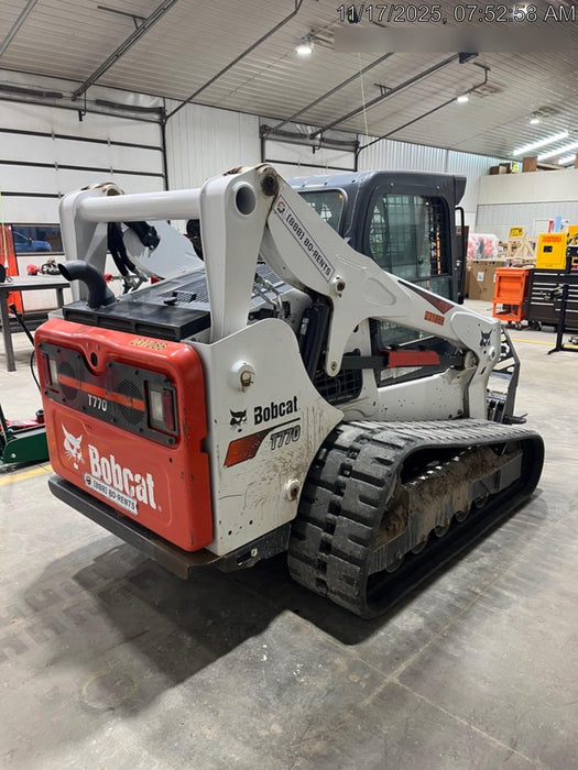 2022 Bobcat T770 92hp Doosan Diesel, Cab/Heat/Air, Rubber Tracks, Manual QC