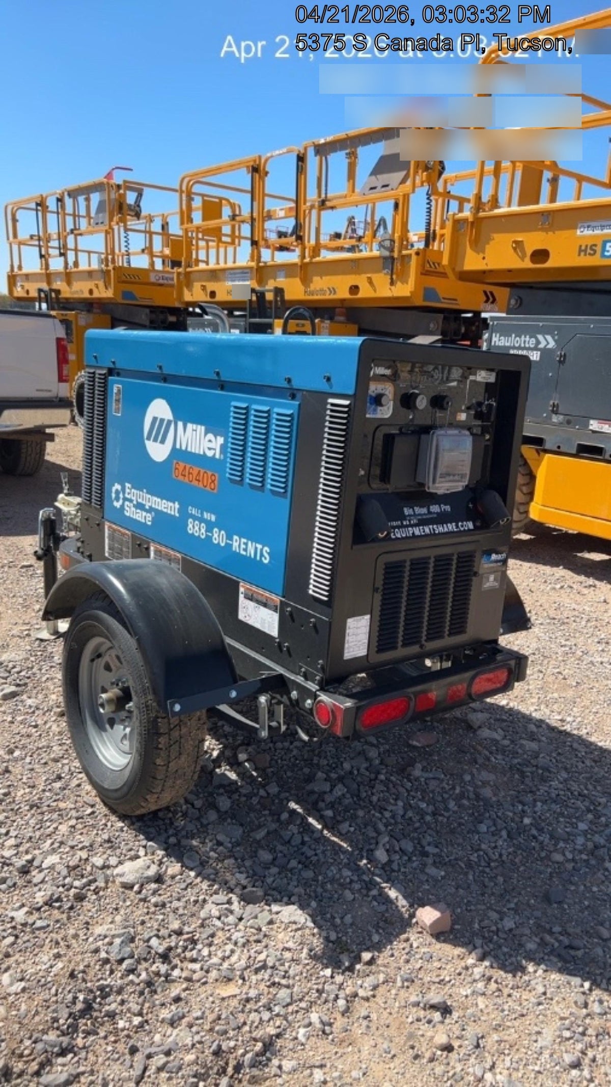2026 MILLER ELECTRIC BIG BLUE 400