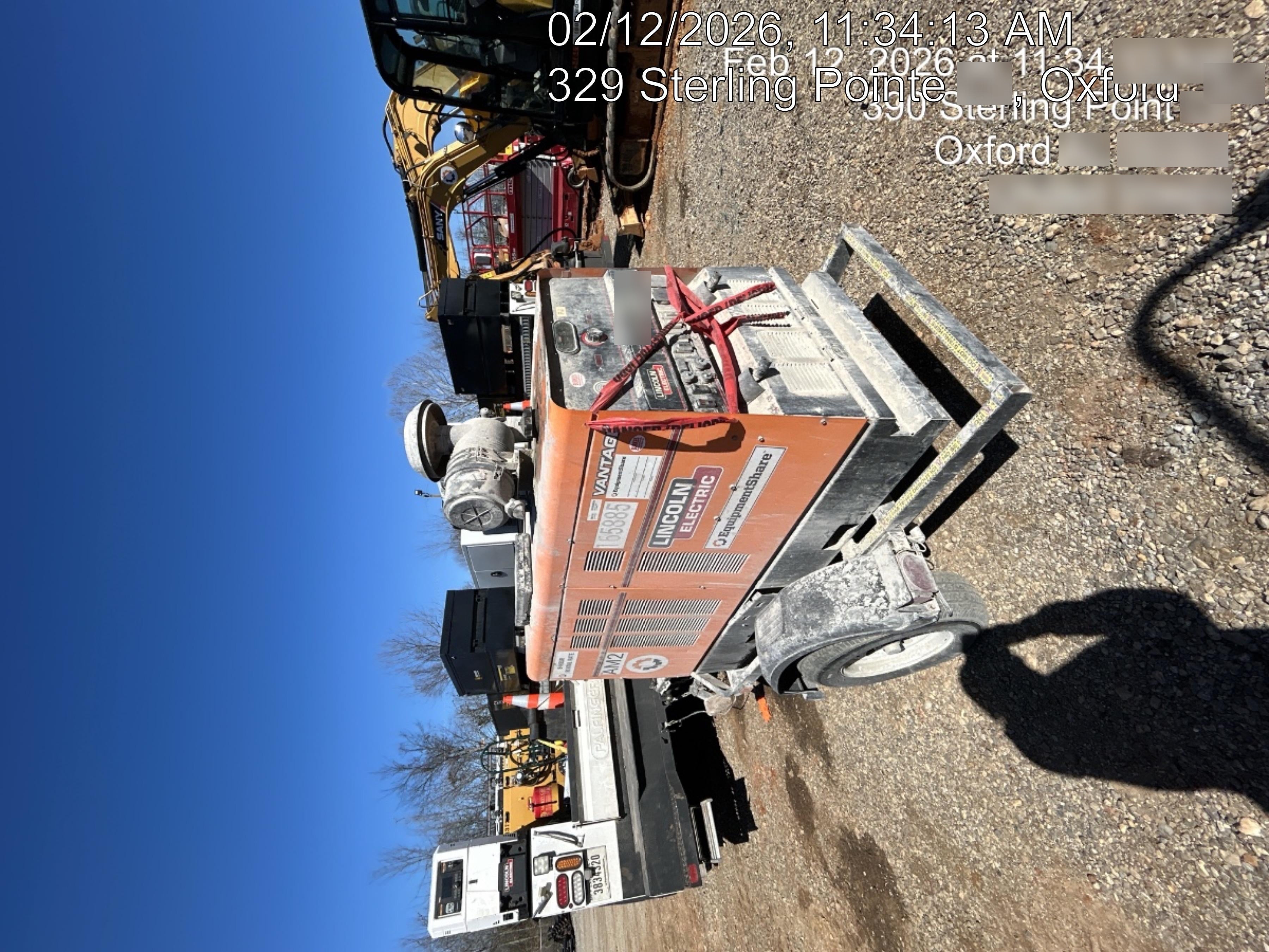 2021 Lincoln Electric Vantage 549X Ready Pak 3, ORANGE (includes trailer, cable rack, fender light kit)