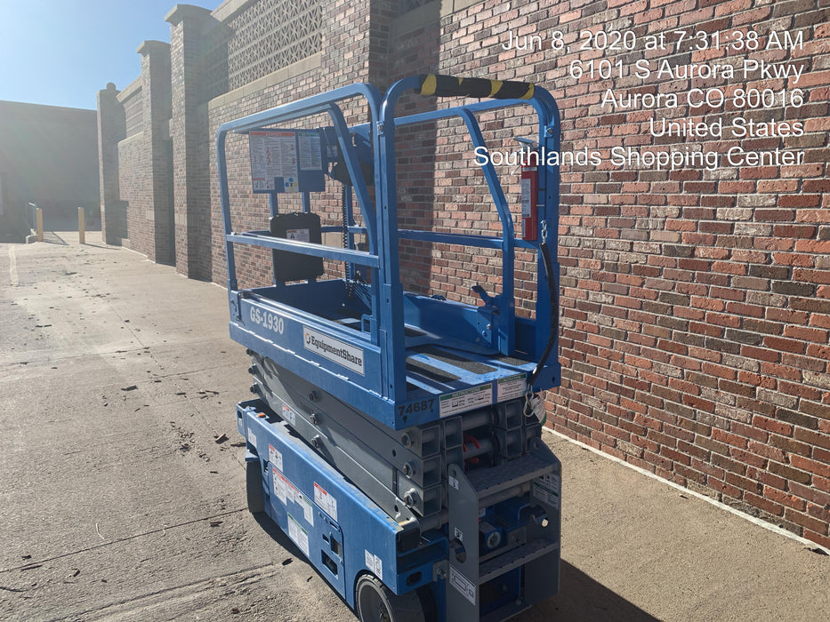 2020 Genie GS-1930 Fixed rails with chain entry gate - Pre A92.20