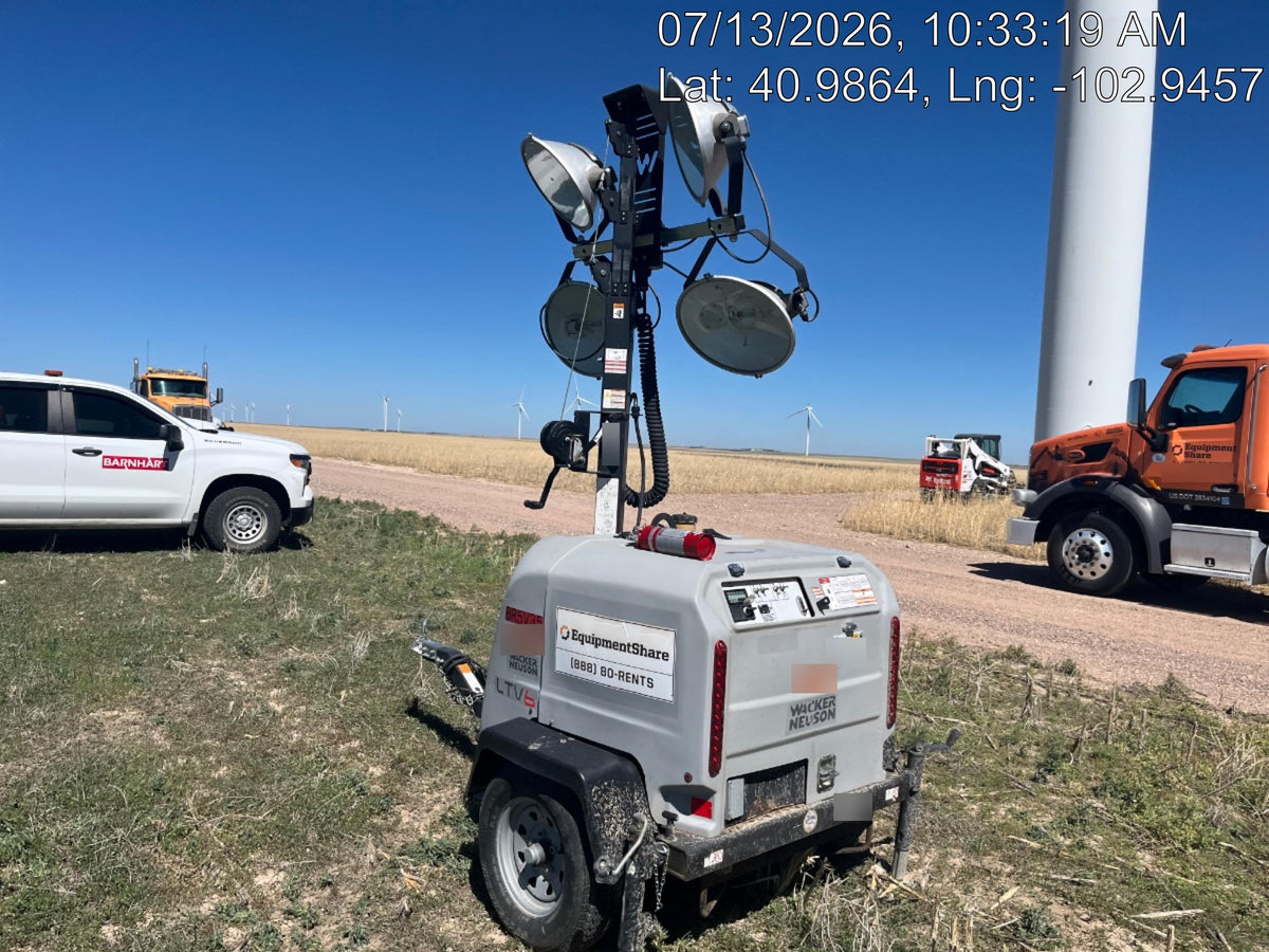 2018 Wacker Neuson LTV6L-MH Wacker Neuson LTV6L Mobile Light Tower w/Fuel Level Sensor Installed