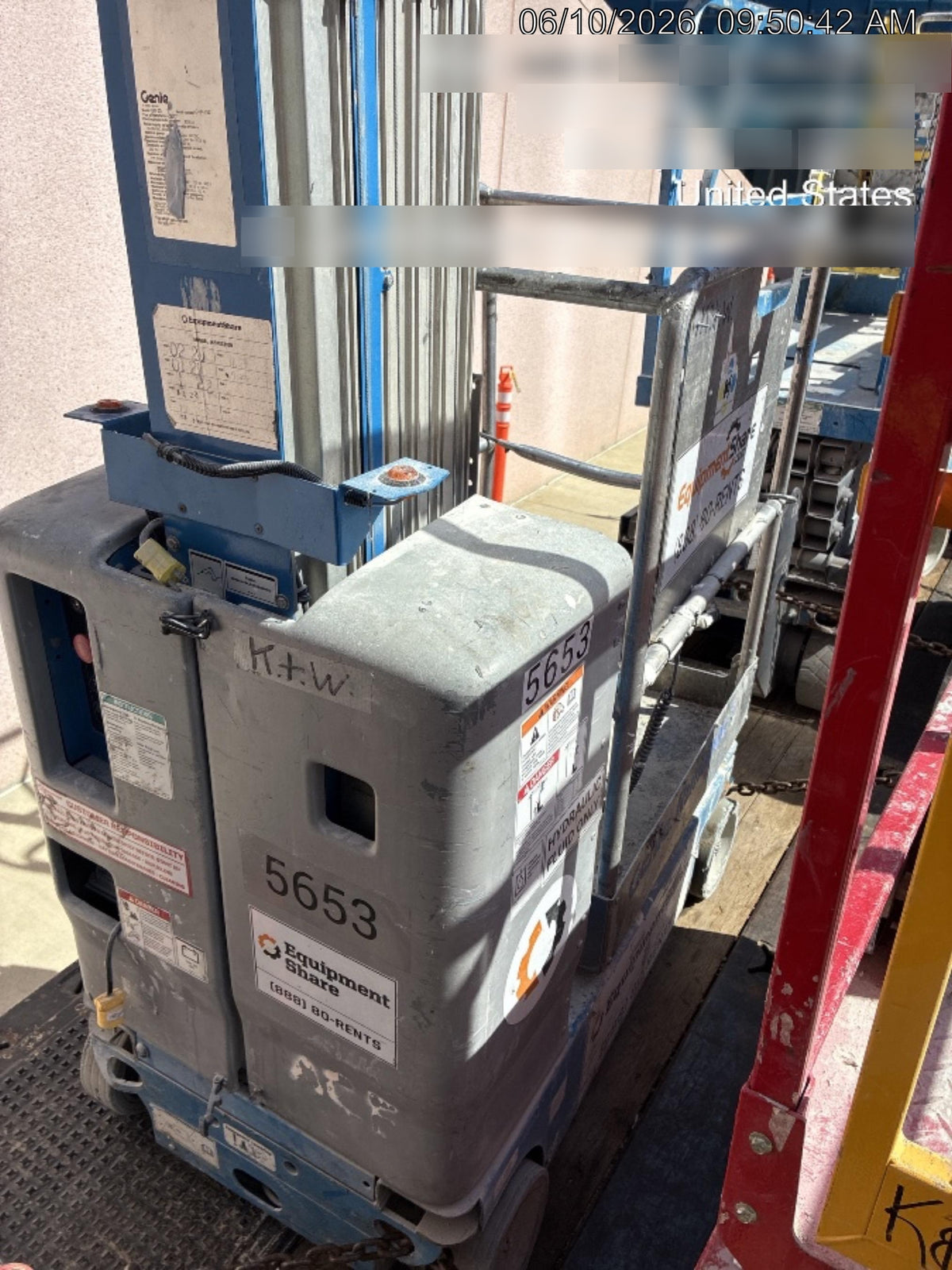 2019 Genie GS-1930 Fixed Rails with Chain Entry