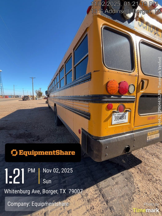 2012 BLUE BIRD 72 Passenger Bus