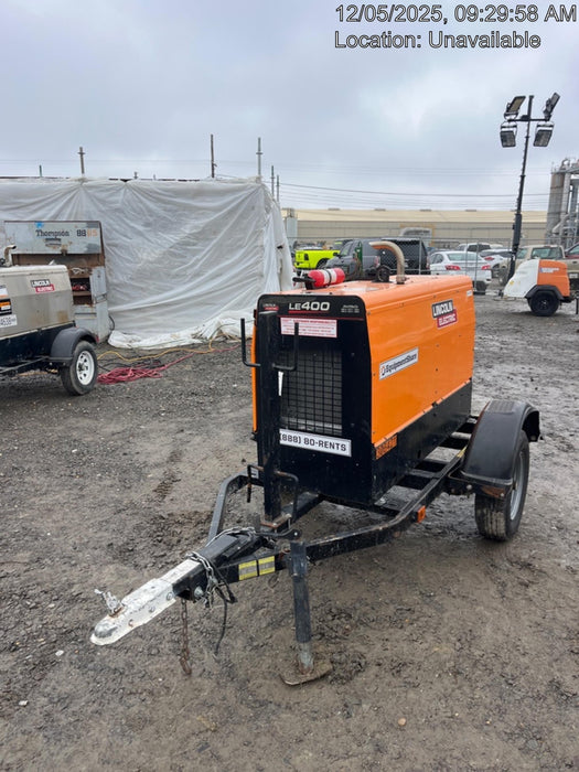 2023 Lincoln Electric LE400 Kubota V1505, Trlr, Cable Rack, Light Kit, ES Decals, T3