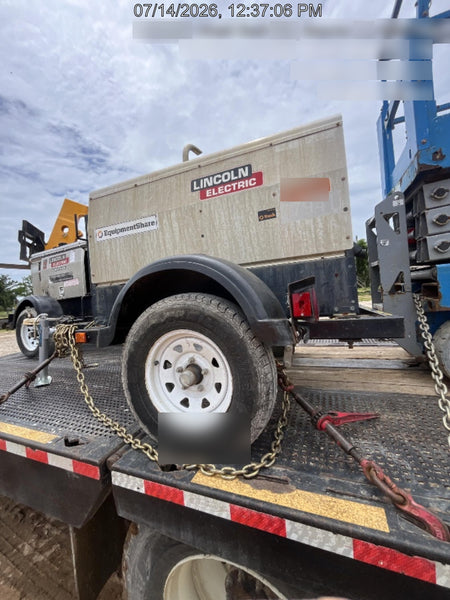 2019 Lincoln Electric Vantage 322 Ready-Pak 3, Two Wheel Trailer, Fender and Light Kit, Cable Rack