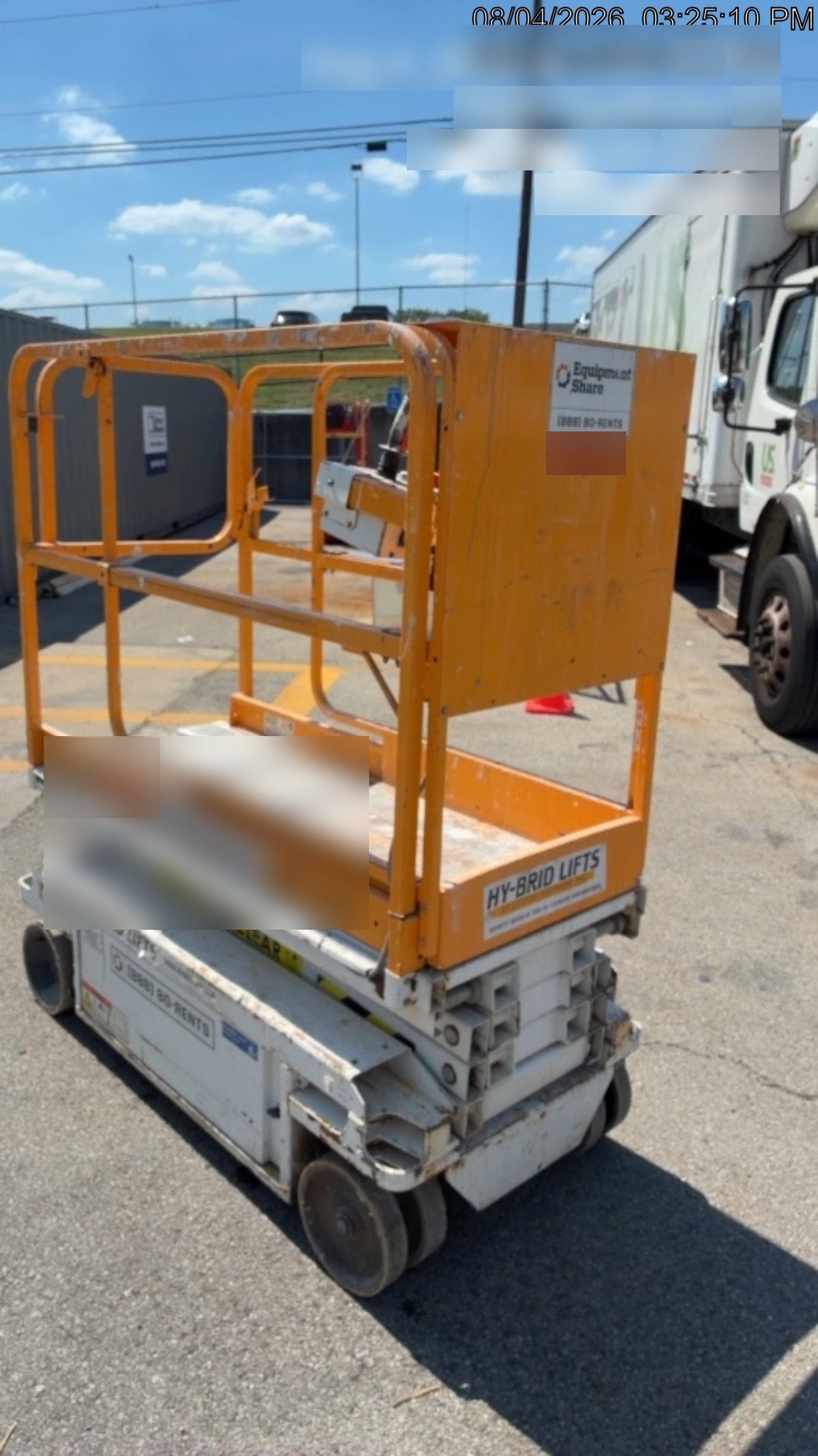 Custom Equipment HB-1430 Hy-Brid Scissor Lift
Platform capacity up to 670 lbs
Working height up to 20 ft
Weighs under 1,700 lbs
Non-marking wheels