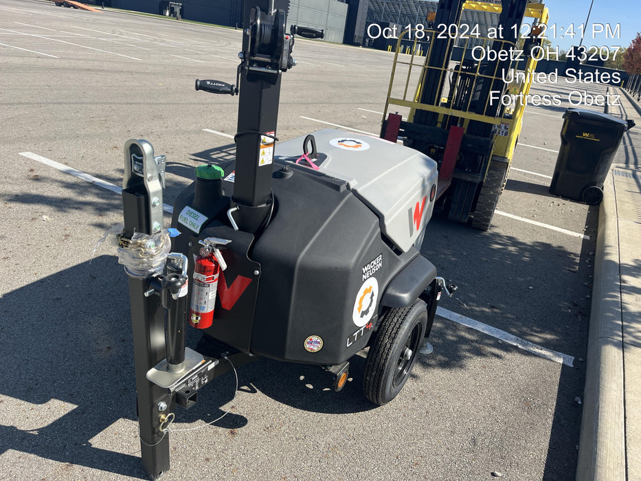 2024 Wacker Neuson LTT4 Diesel, Kohler KDW702, Deep Sea Controller, Auto Start, LED 320W, Bypass Outlet, T3