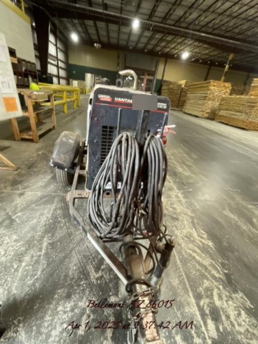2019 Lincoln Electric Vantage 322 Welder Ready-Pak 3, Two wheel trailer, Fender and Light kit, Cable Rack