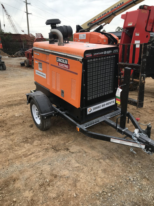 2021 Lincoln Electric Vantage 549X Ready Pak 3, ORANGE (includes trailer, cable rack, fender light kit)