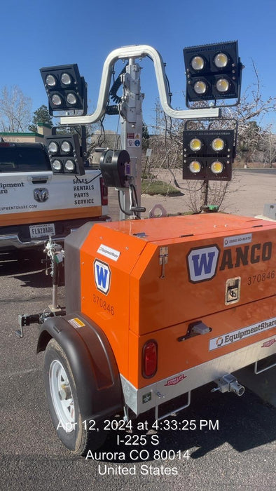 2023 Wanco WLTT-4MM4K Diesel, Deep Sea Controller, Shore Power Plug, Auto Start, (4) 350W LED Floodlights, 4kW Generator, 60 Gal Fuel Tank, 2" Ball, T3