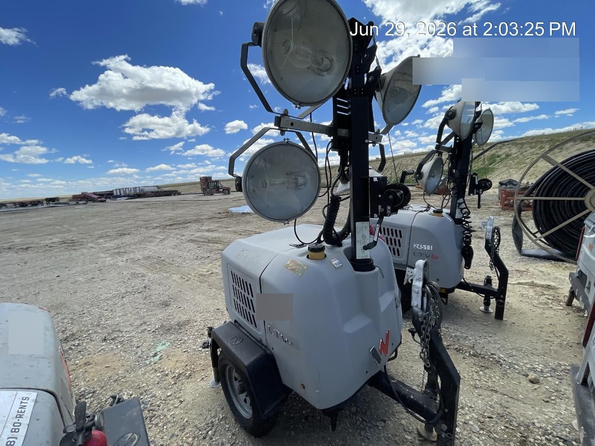 2019 Wacker Neuson LTV6L-MH Wacker Neuson LTV6L Mobile Light Tower w/Fuel Level Sensor Installed