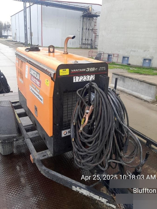 2021 Lincoln Electric Vantage 322 Vantage 322 Ready Pak 3 w/ Decals, ORANGE (includes trailer, cable rack, fender light kit) NO Telematics