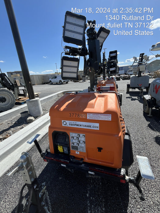 2023 Generac MLT2 Diesel, Flex Switch 120V Input, Powerzone Controller, 
(4) 320W LED Lights, 4kW Generator, 39.9 Gal Fuel Tank, 2" Ball, T3