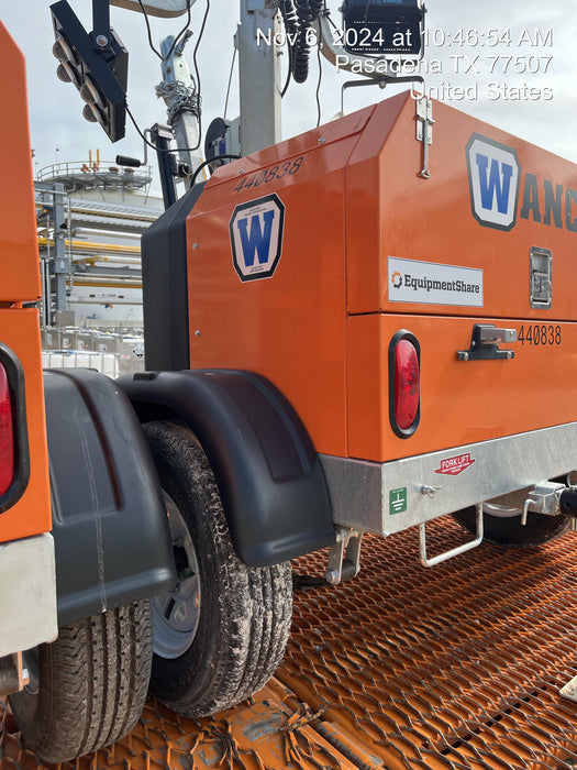 2024 Wanco WLTT-4MM4K Diesel, Deep Sea Controller, Shore Power Plug, Auto Start, (4) 350W LED Floodlights, 4kW Generator, 60 Gal Fuel Tank, 2" Ball, T3