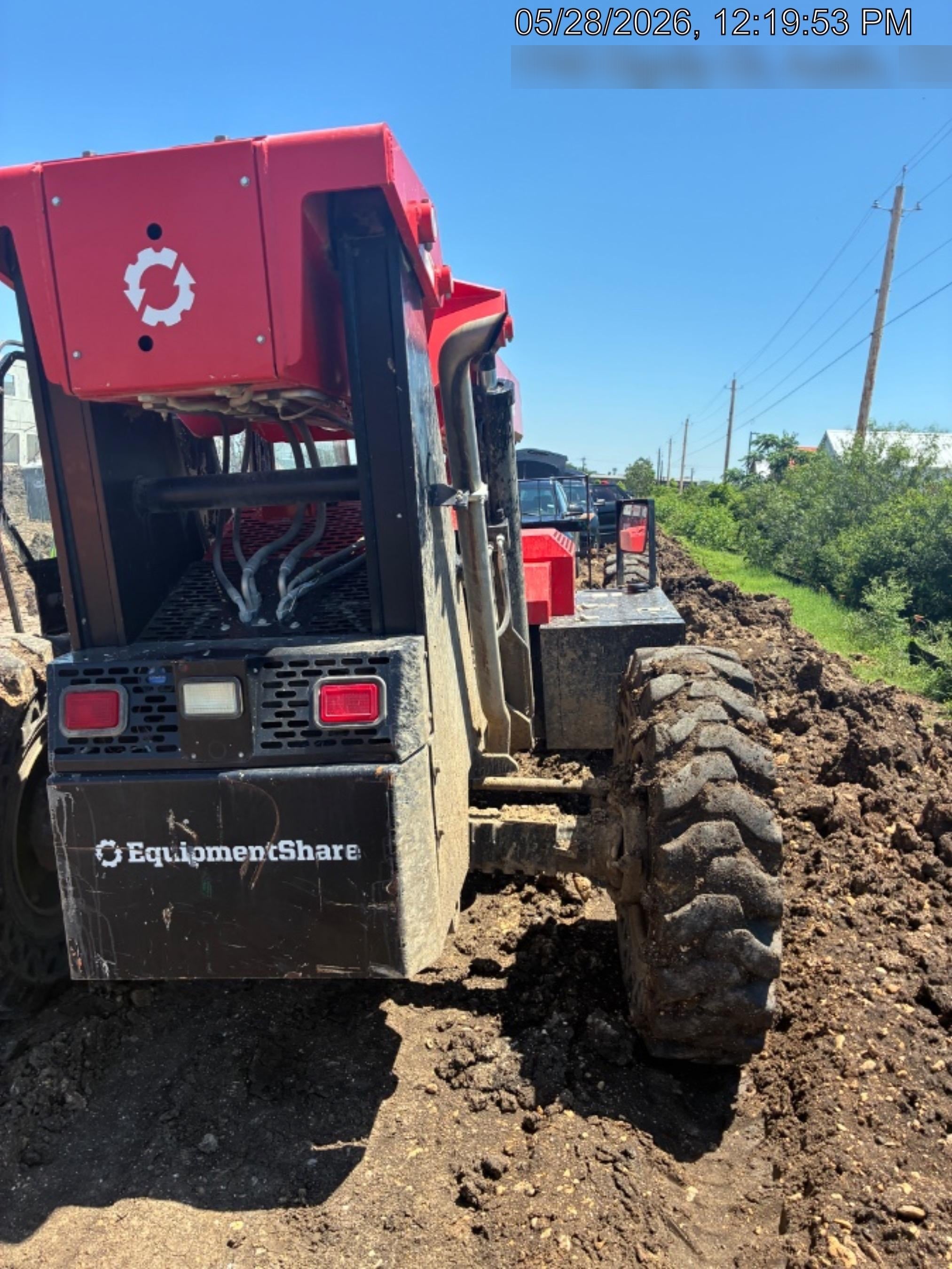 2019 Manitou MTA8044 74hp T4F, Cab/Heat/Air, Cab and Boom LED work lights, Auxiliary Hydraulics, Solid Tires, Amber strobe, Lift Hook 66" Carriage, 60" Forks