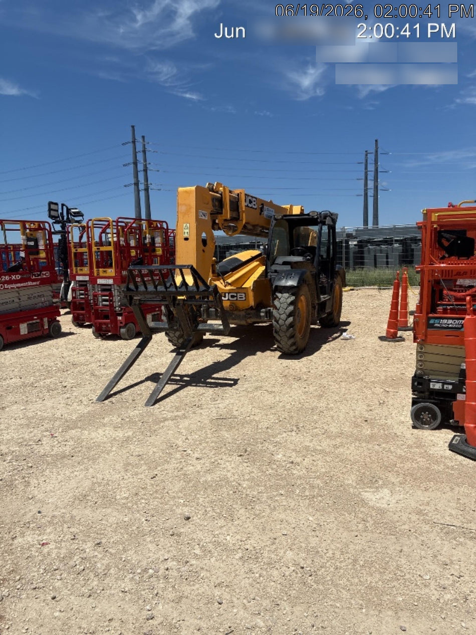 2019 JCB 506-36 Canopy, 74 HP, Foam Filled Tires, STD Worklight, Beacon, Aux Hydraulics, Lifting Eye, Back up Alarm w/48" Carriage/48" Forks