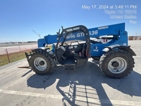 2018 Genie GTH-636 Genie GTH-636 w/Open ROPS, FF Tires, Work Light/Beacon, 48" Carriage and Forks