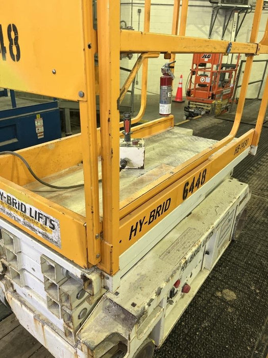 Custom Equipment HB-1430 Hy-Brid Scissor Lift
Platform capacity up to 670 lbs
Working height up to 20 ft
Weighs under 1,700 lbs
Non-marking wheels