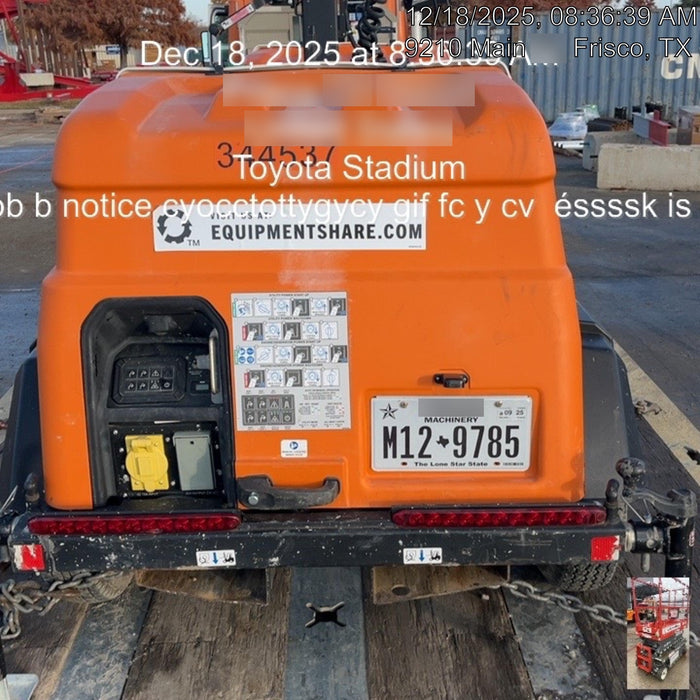 2023 Generac MLT2 Diesel, Flex Switch 120V Input, Powerzone Controller, (4) 320W LED Lights, 4kW Generator, 39.9 Gal Fuel Tank, 2" Ball, T3