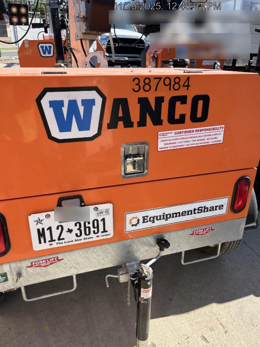 2024 Wanco WLTT-4MM4K Diesel, Deep Sea Controller, Shore Power Plug, Auto Start, (4) 350W LED Floodlights, 4kW Generator, 60 Gal Fuel Tank, 2" Ball, T3