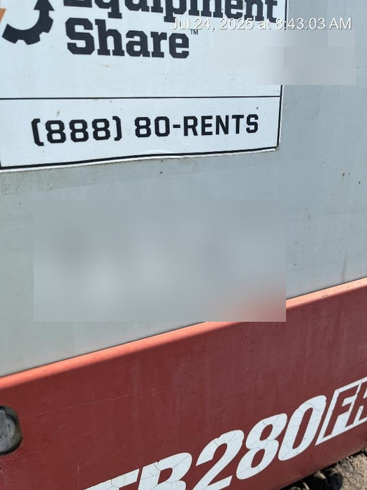 2016 TAKEUCHI TB280FR